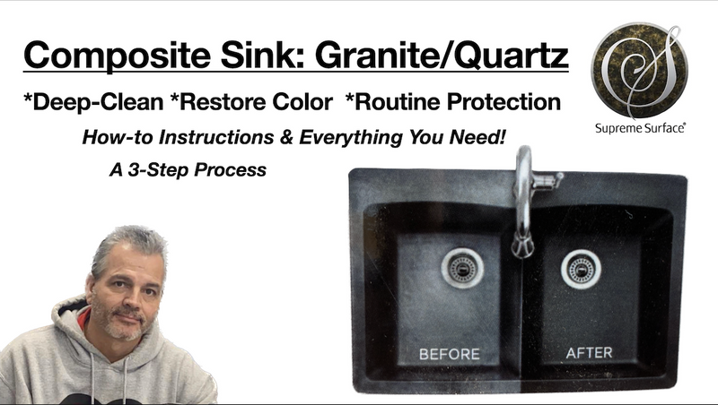 How To Deep Clean, Restore Color & Protect, Composite Sinks