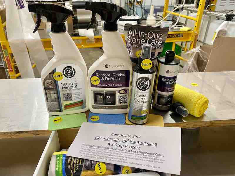 Official Image of Supreme Surface Composite Sink Cleaners, Repair, and Routine Protective Care Kit as of April 29, 2024.