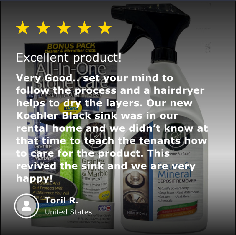 Very good. Set your mind to follow the process, and a hairdryer helps to dry the layers. Our new Koehler Black sink was in our rental home, and we didn’t know at that time to teach the tenants how to care for a composite granite sink. This product revived the sink and we are very happy