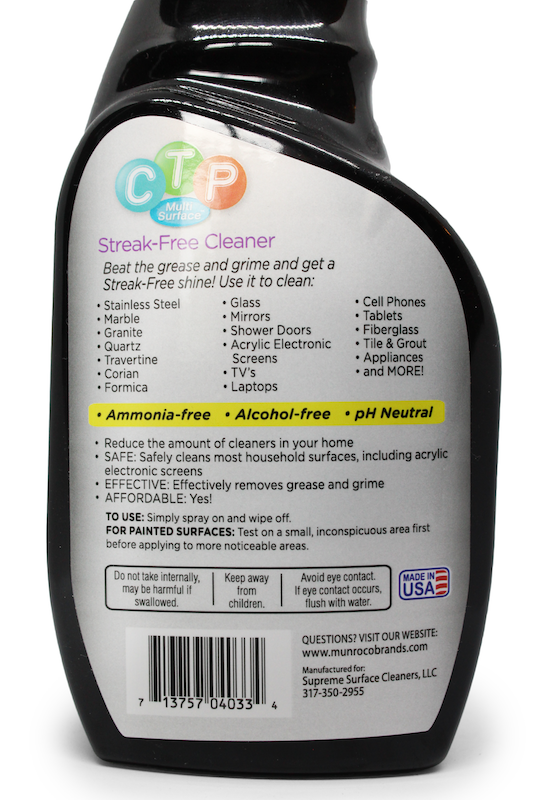 CTP Multi-Surface Streak-Free Cleaner